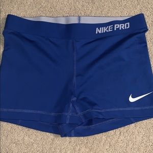 blue nike pros